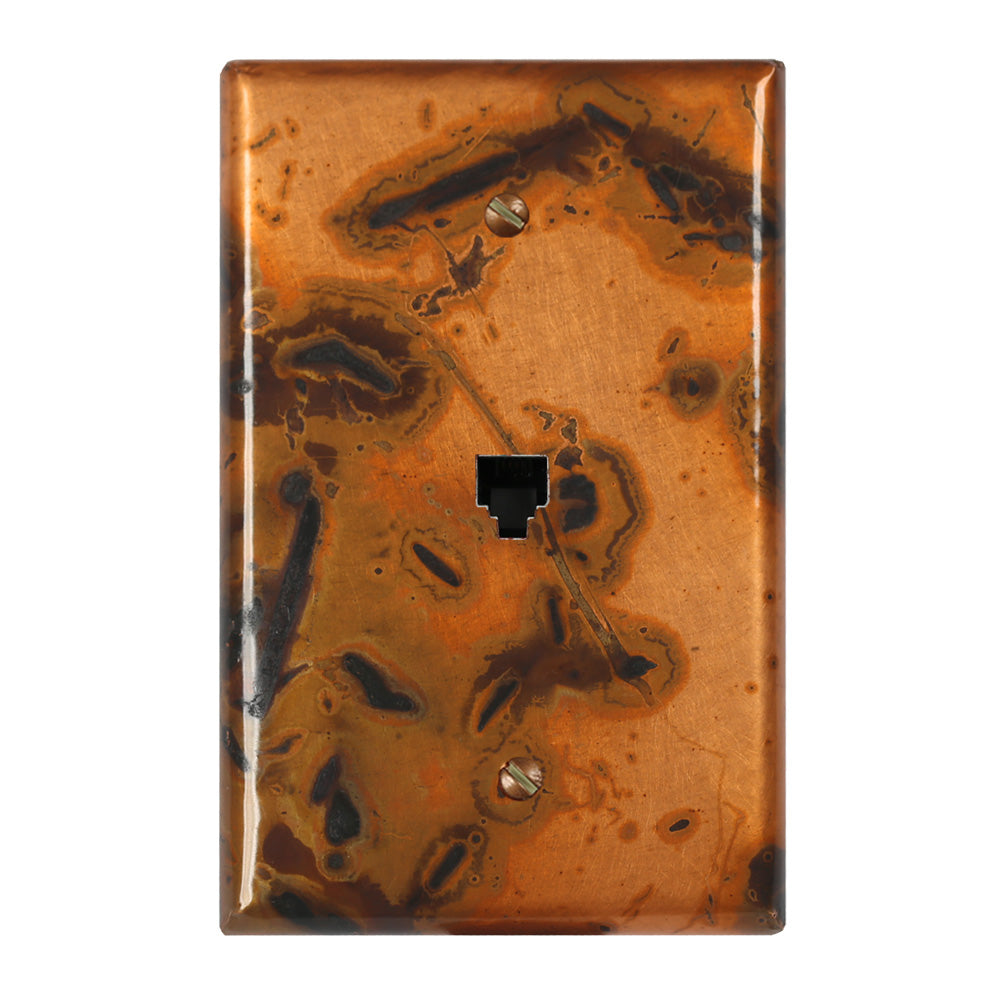 Bamboo Copper - 1 Phone Jack Wallplate