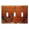 Bamboo Copper - 3 Toggle Wallplate