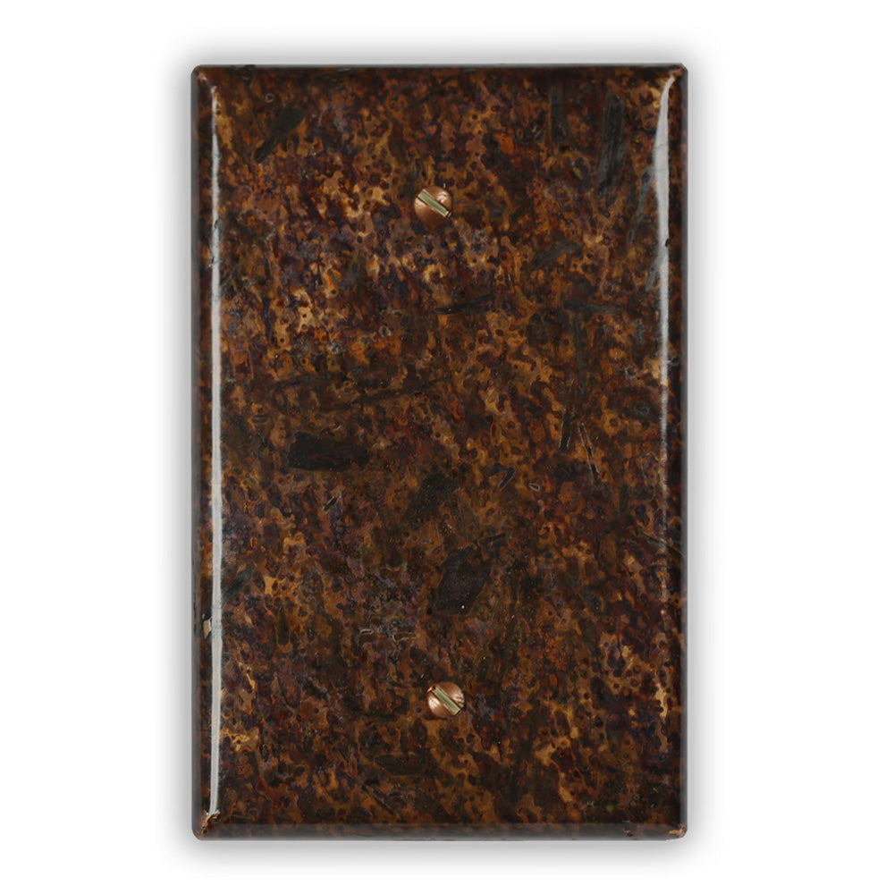 Distressed Dark Copper - 1 Blank Wallplate