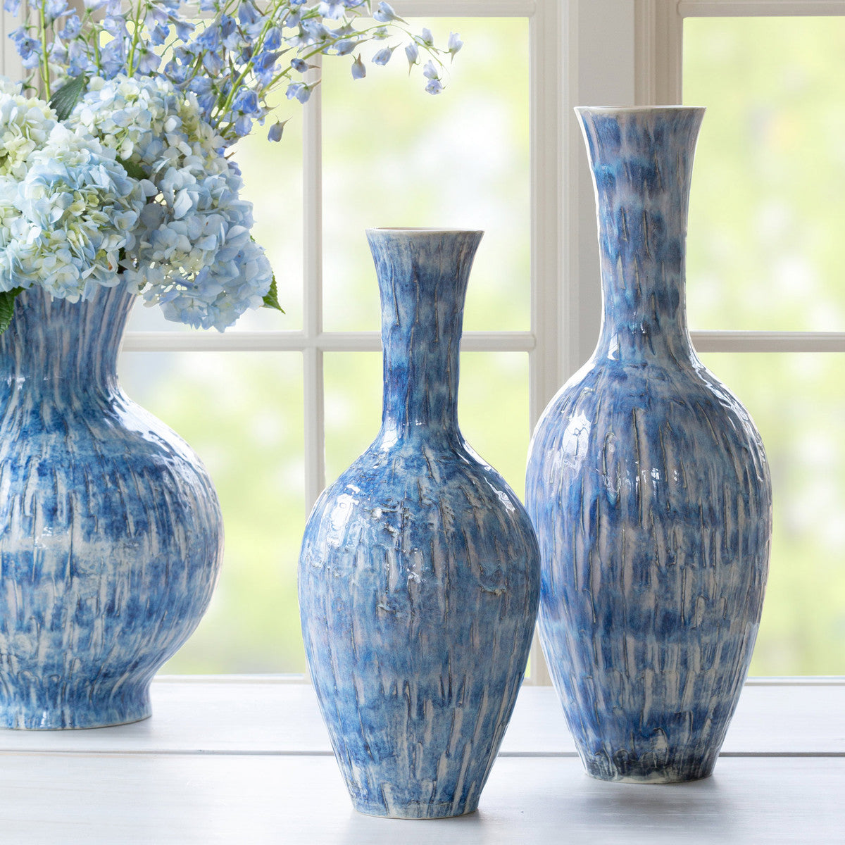 Lovecup Vibrant Blue Porcelain Vase, Medium L735