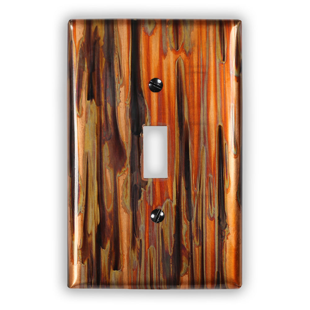 Enchantment Vertical Copper - 1 Toggle Wallplate
