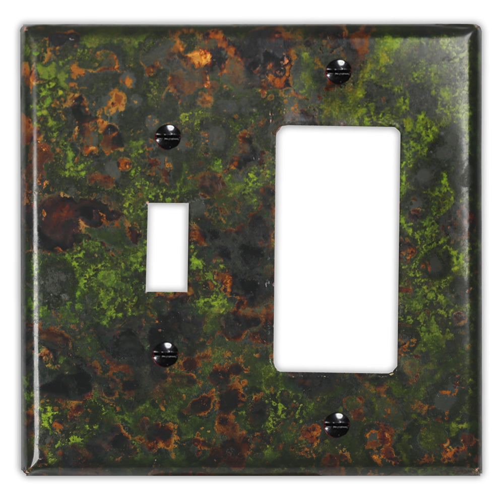 Irish Moss Copper - 1 Toggle / 1 Rocker Wallplate