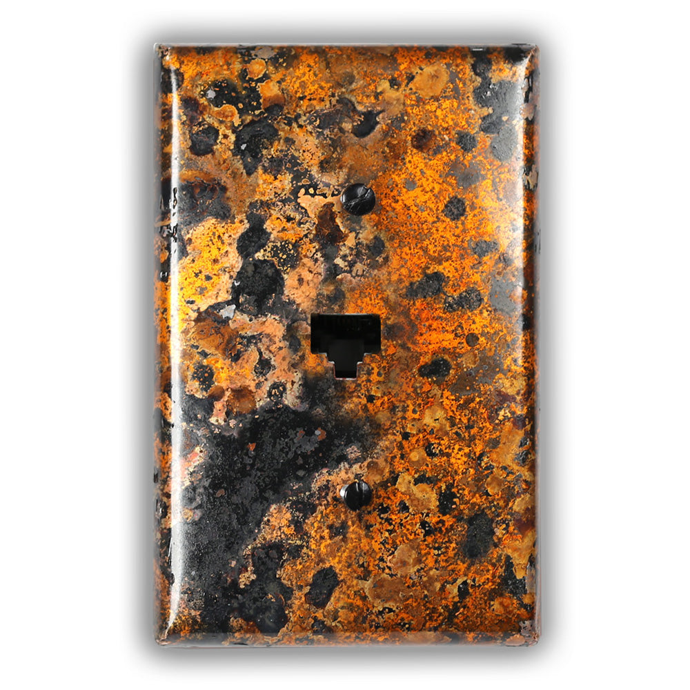 Leopard Copper - 1 Data Jack Wallplate