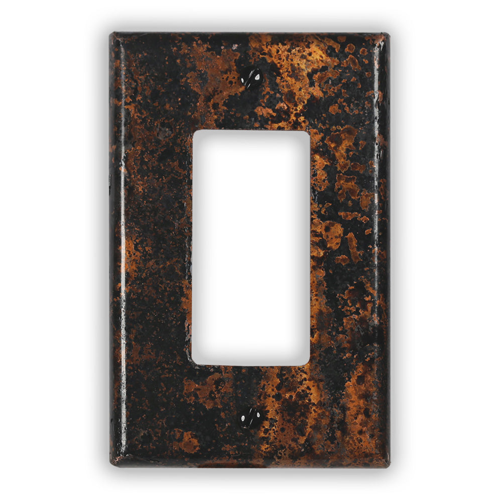 Mottled Copper - 1 Rocker Wallplate