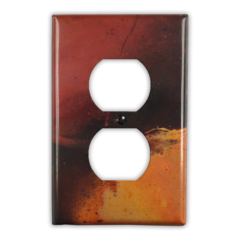 Red and Black Copper - 1 Duplex Wallplate