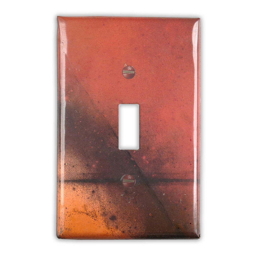 Red and Black Copper - 1 Toggle Wallplate
