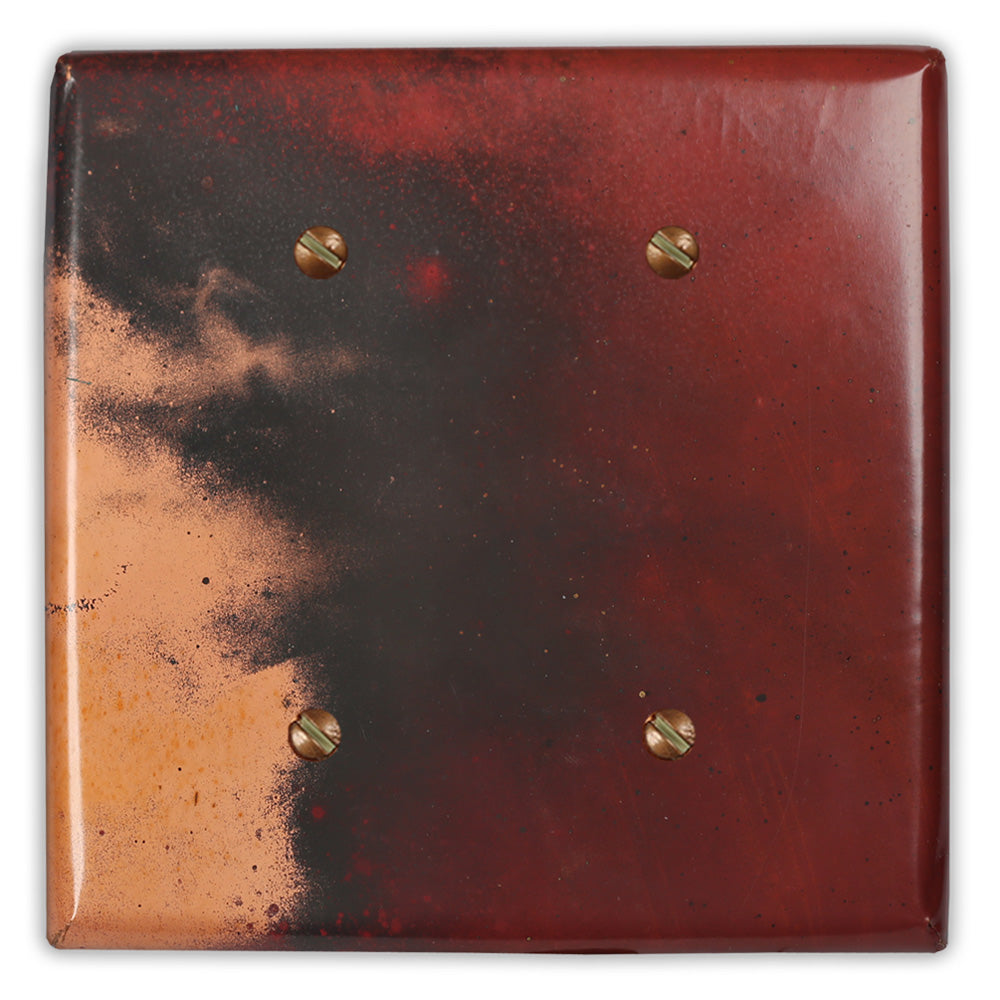 Red and Black Copper - 2 Blank Wallplate