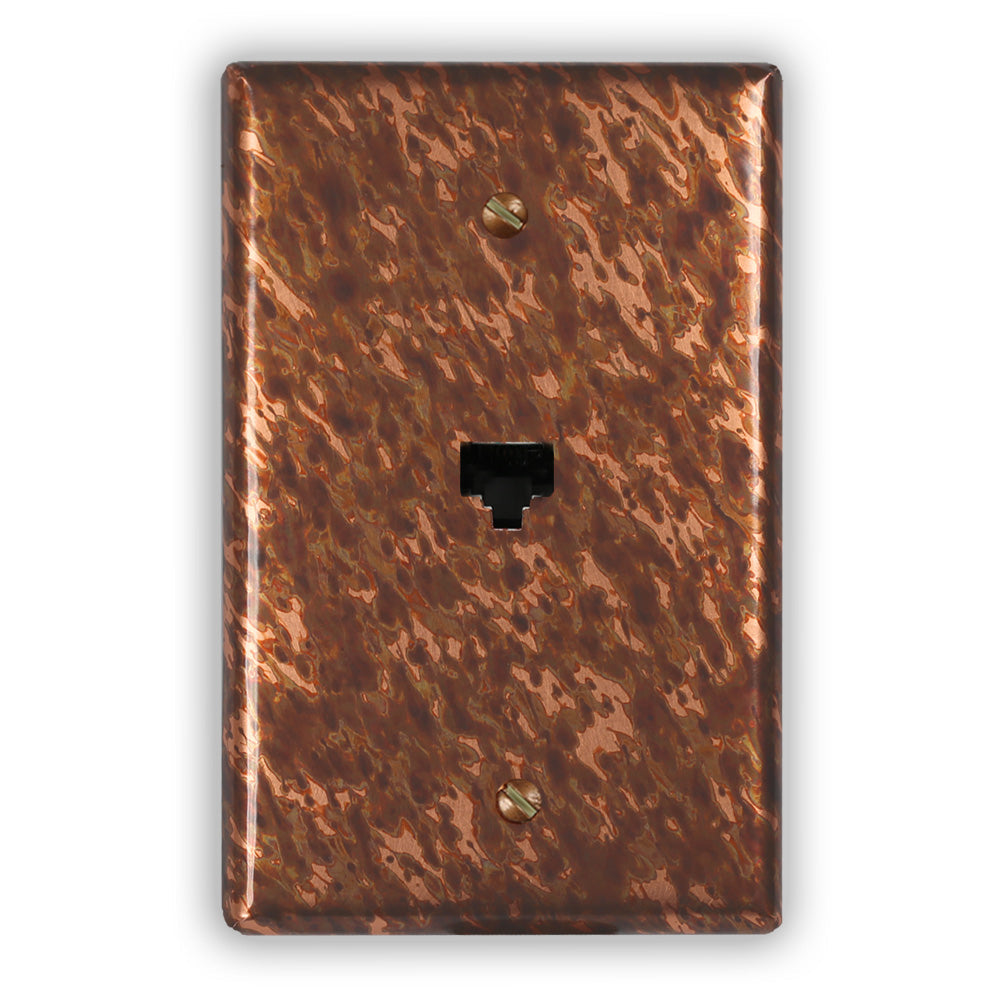 Sandstorm Copper - 1 Data Jack Wallplate