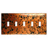 Sunburst Copper - 5 Toggle Wallplate