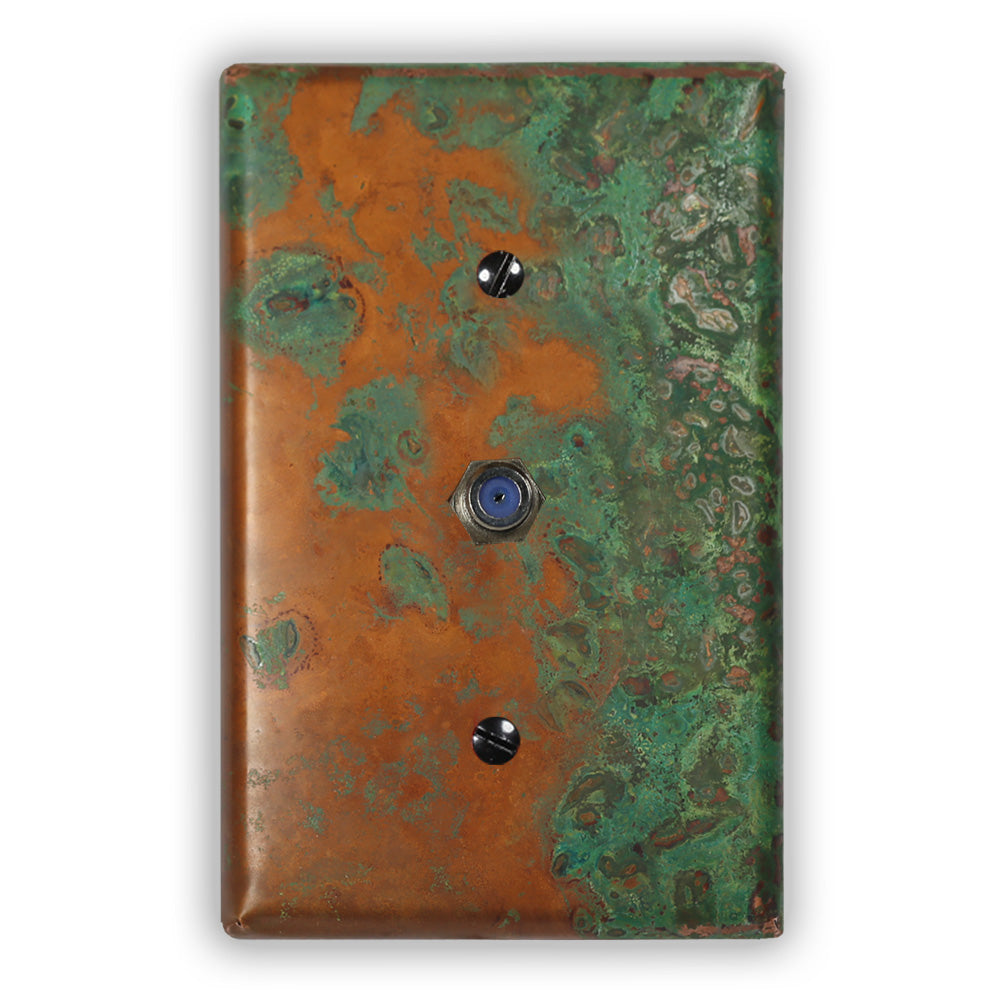 Verde Copper - 1 Cable Jack Wallplate