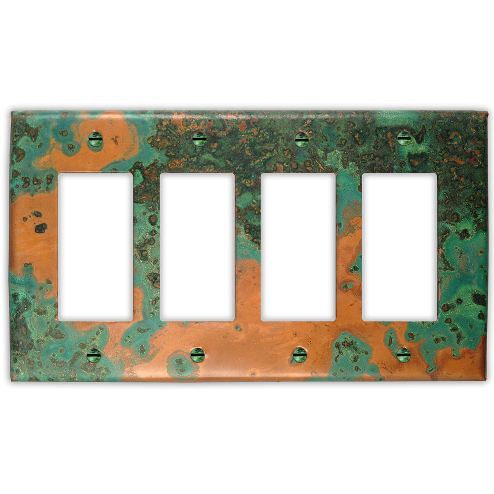 Verde Copper - 4 Rocker Wallplate