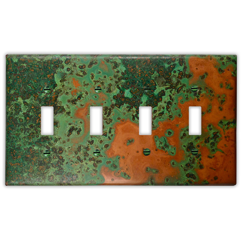 Verde Copper - 4 Toggle Wallplate