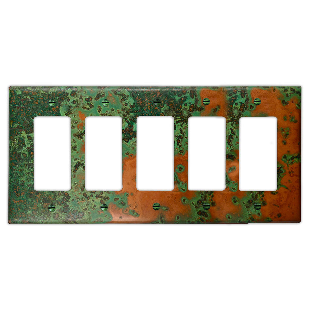 Verde Copper - 5 Rocker Wallplate