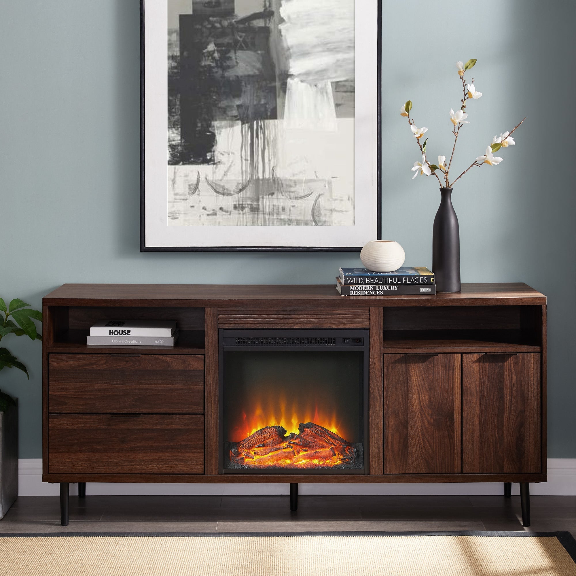 Roth Fireplace Console