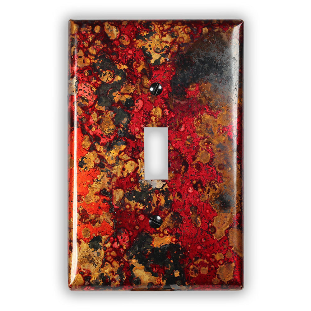 Wild Fire Copper - 1 Toggle Wallplate
