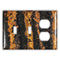 Zebra Copper - 2 Toggle / 1 Duplex Wallplate
