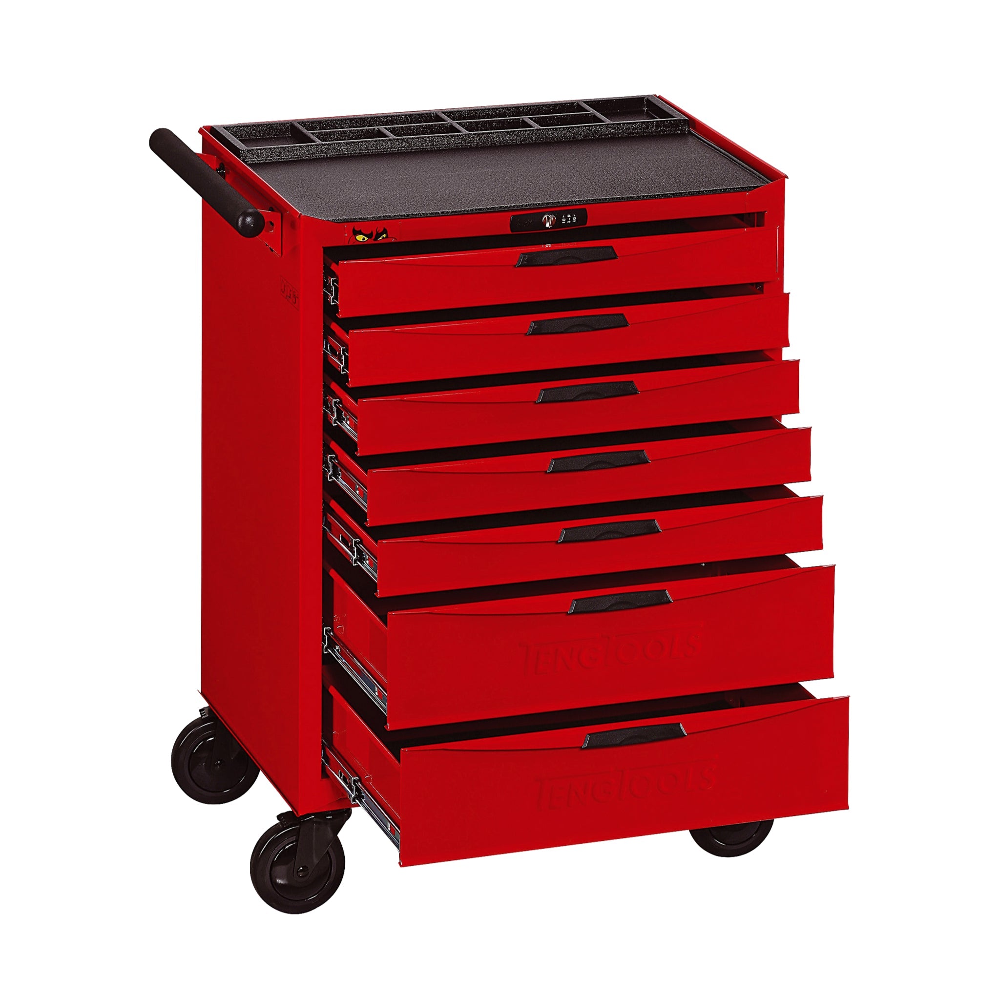 Teng Tools 7 Drawer Heavy Duty Roller Cabinet Tool Chest / Wagon - TCW807N