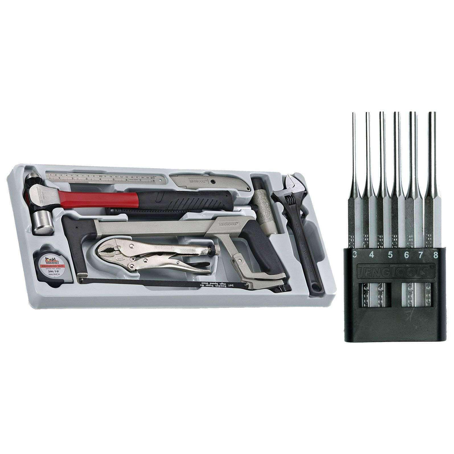 Teng Tools 15 Piece General Service Tool And Punch Set - TTPS09-KIT1