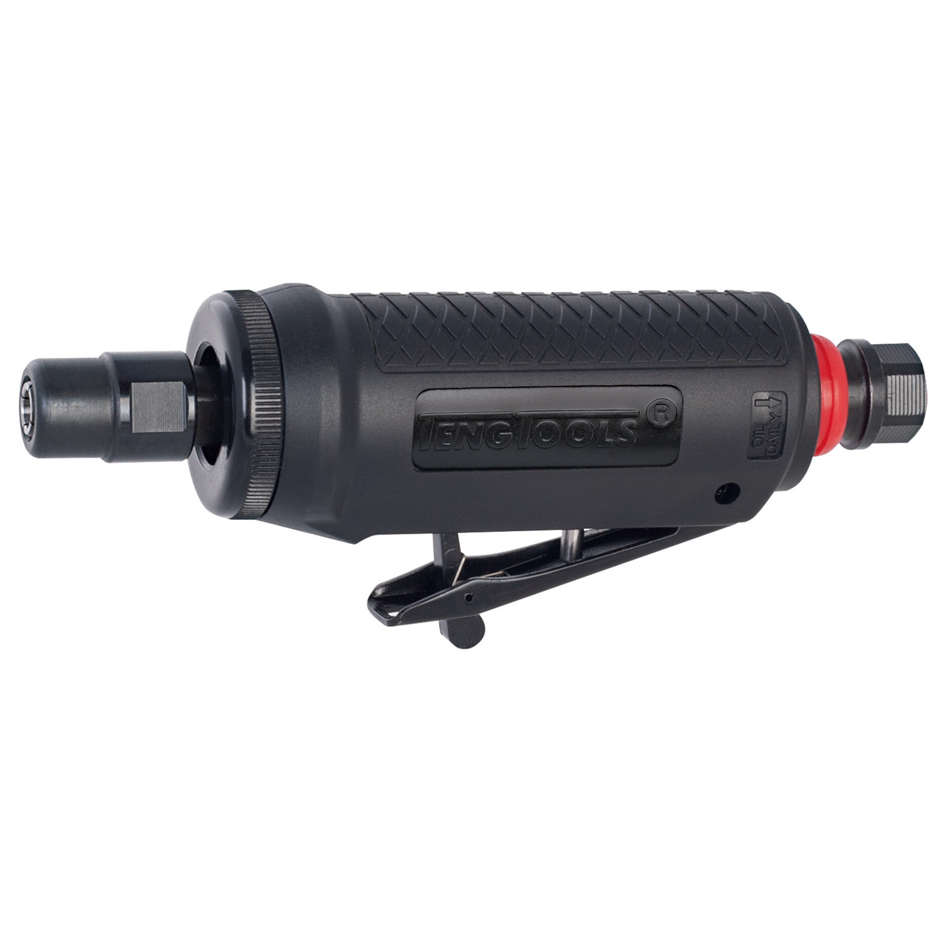 Teng Tools 25,000 RPM Mini Straight Pneumatic Composite Air Die Grinder with Silencer - ARG01