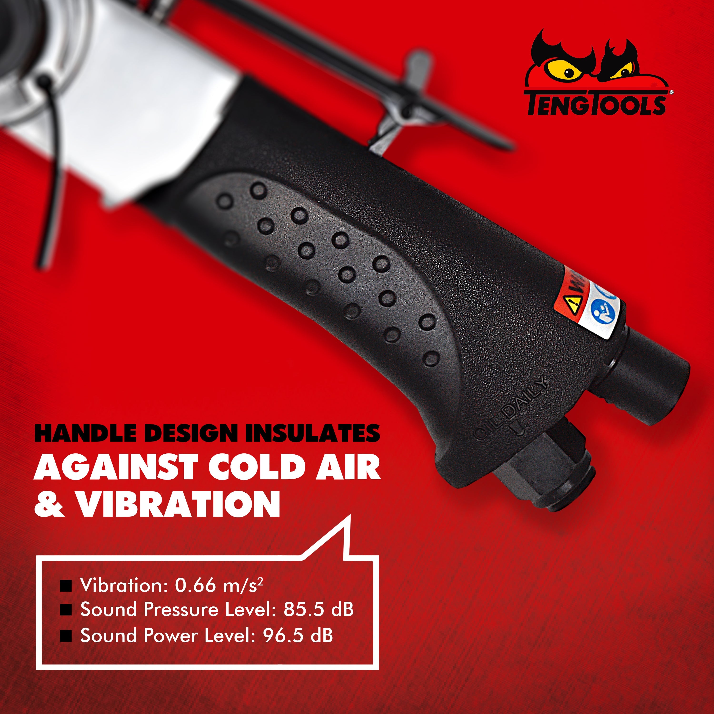Teng Tools 20,000 RPM 360 Degree Adjustable Pneumatic Air Belt Sander Tool (with 4 Belts) - ARBS10
