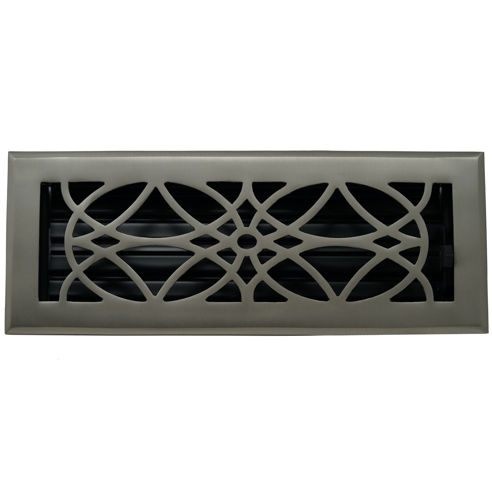 Cast Brass Empire Vent Cover - Brushed Nickel