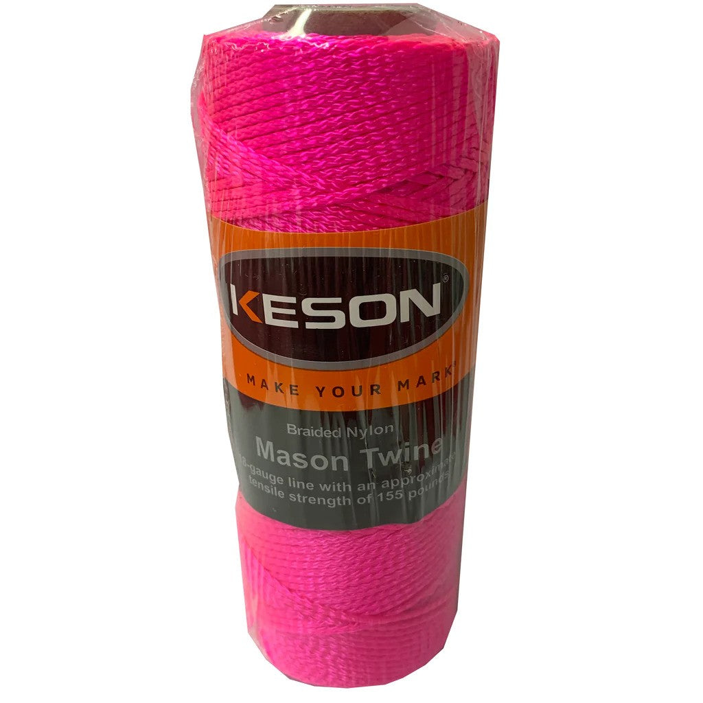 Keson PT545 Pink Twisted Nylon #18 X 545 Ft. Twine