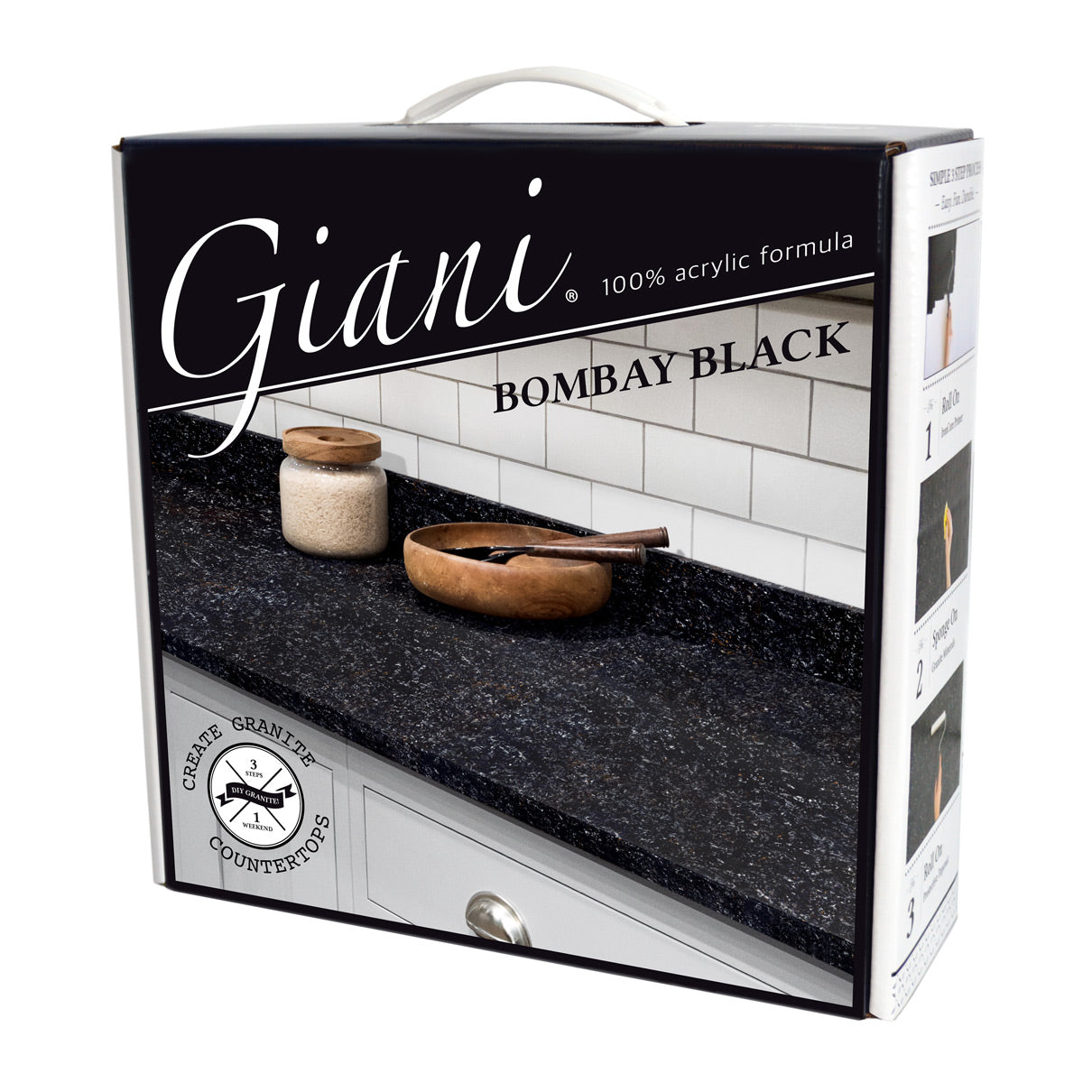 Giani Granite 2.0 - Bombay Black Countertop Kit
