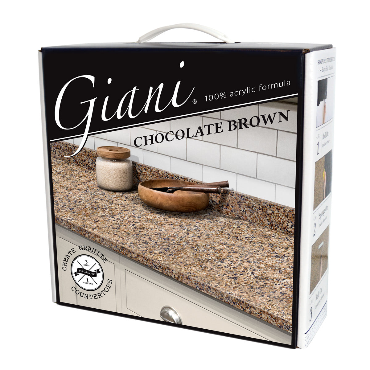 Giani Granite 2.0 - Chocolate Brown Countertop Kit