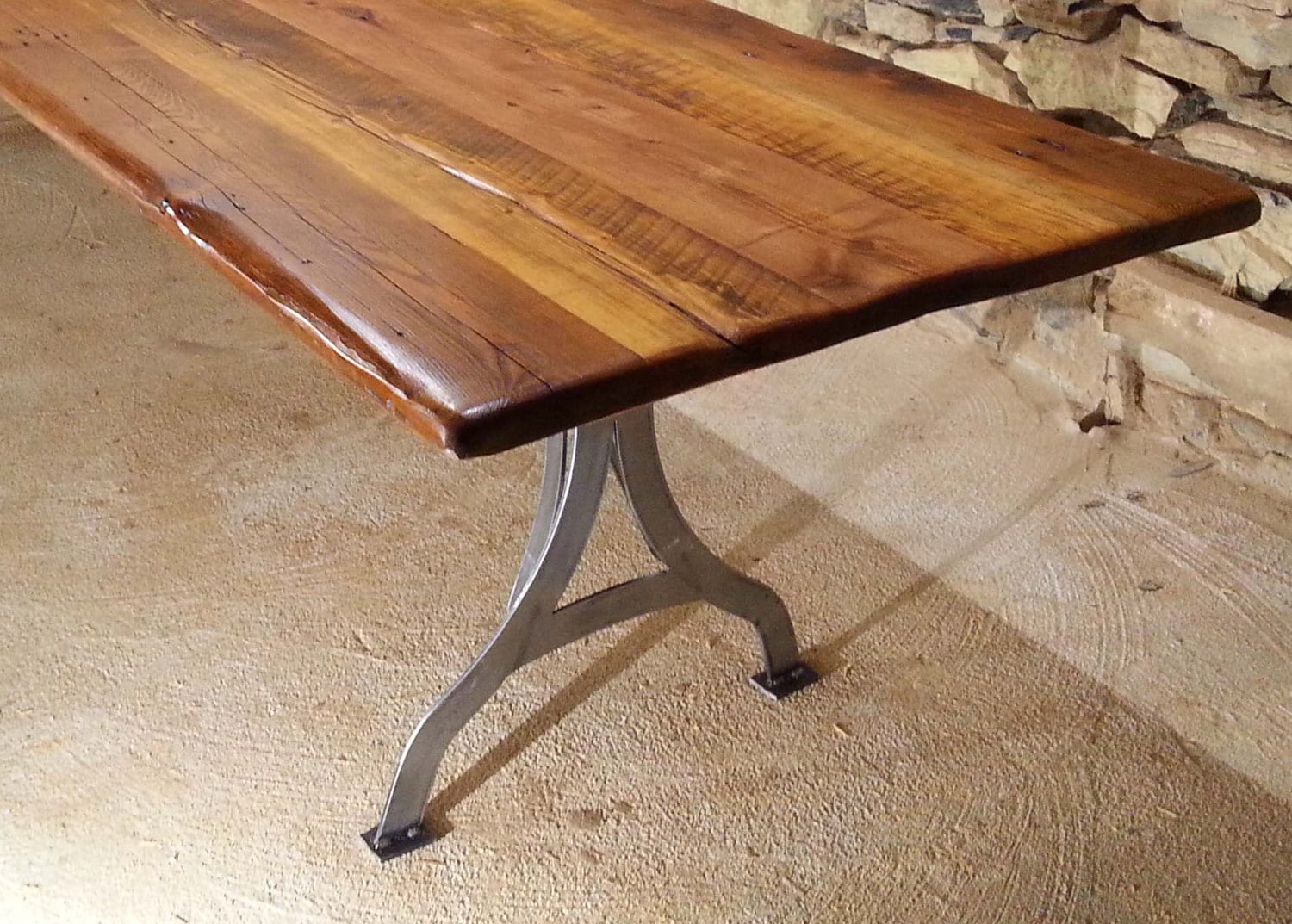 Reclaimed Conference Table - Heart Pine Table - Viking Furniture Table