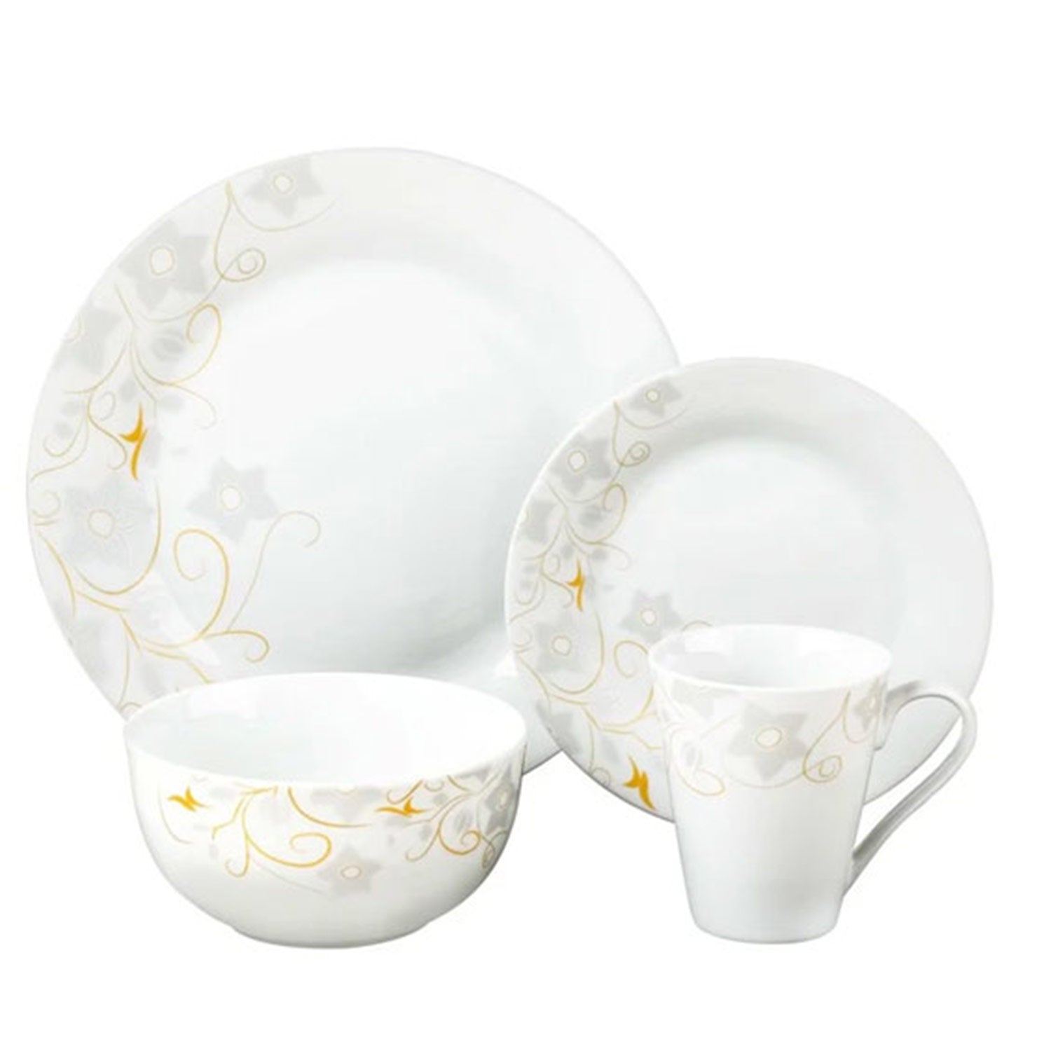 PREMIUS 16 Piece Ceramic Dinner Set, Heat Resistant Porcelain