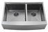Zeek 33" Farmhouse Workstation 60/40 Bowl Gunmetal Matte Black Kitchen Sink With Accessories PVD Nano Tech Coating ENZO ZA-B642