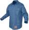 Knox FR Shirt Blue With Pearl Snap Buttons