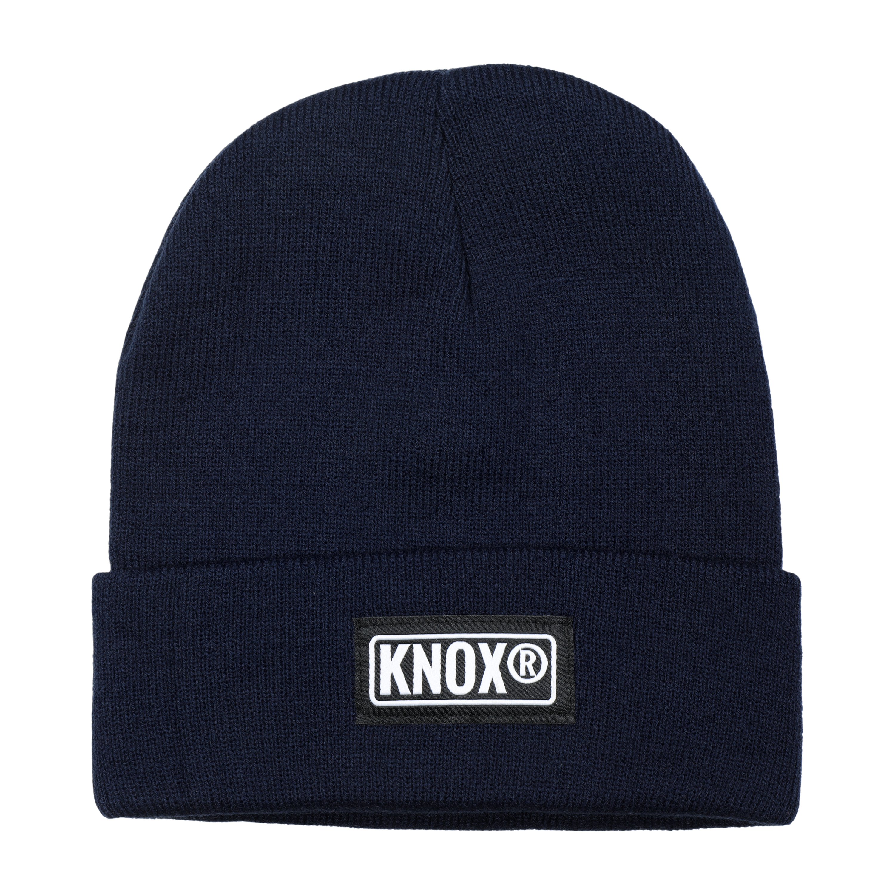 Knox Knit Cuffed Navy Blue Beanie
