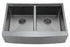 Zeek 33" Farmhouse Workstation Double Bowl Gunmetal Matte Black Kitchen Sink With Accessories PVD Nano Tech Coating ENZO ZA-B552