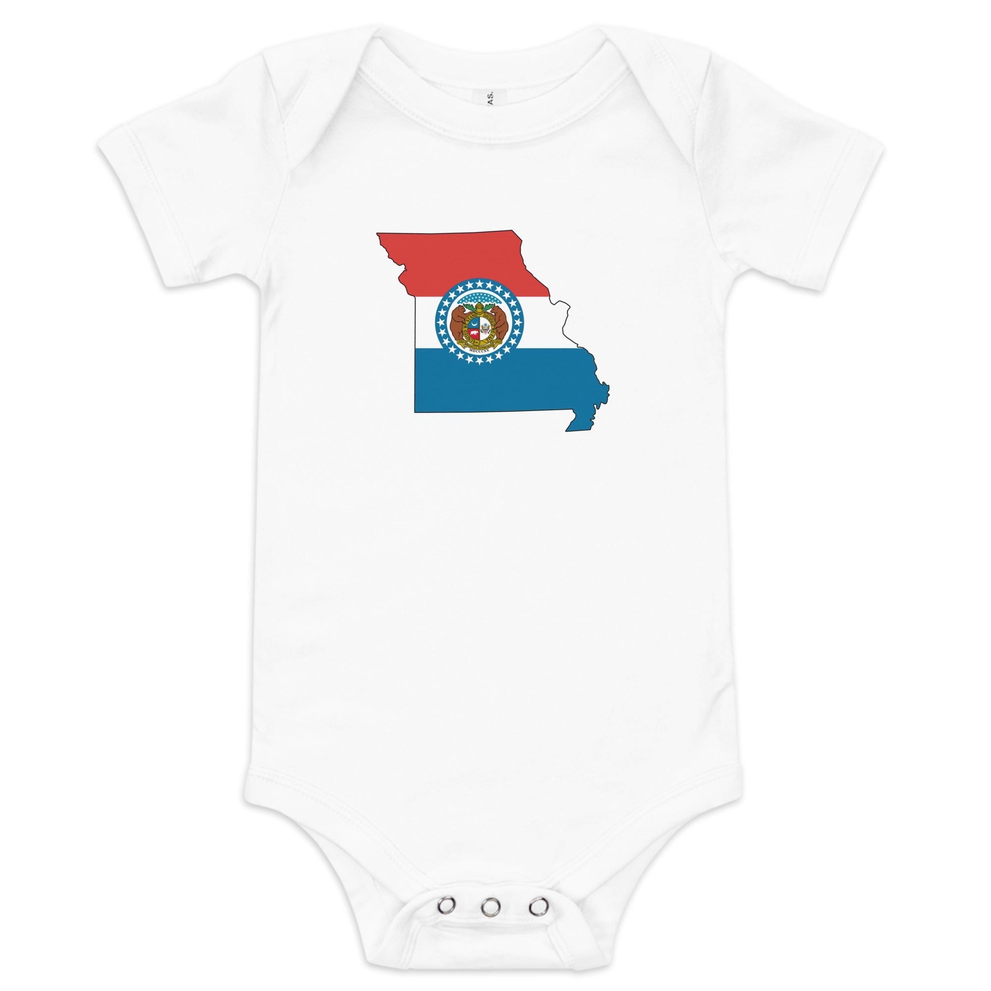 Missouri Flag Baby Onesie