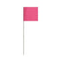 Keson STK21GP Glo-Pink Stake Flag (2 1-2" X 3 1-2" X 21"Staff)