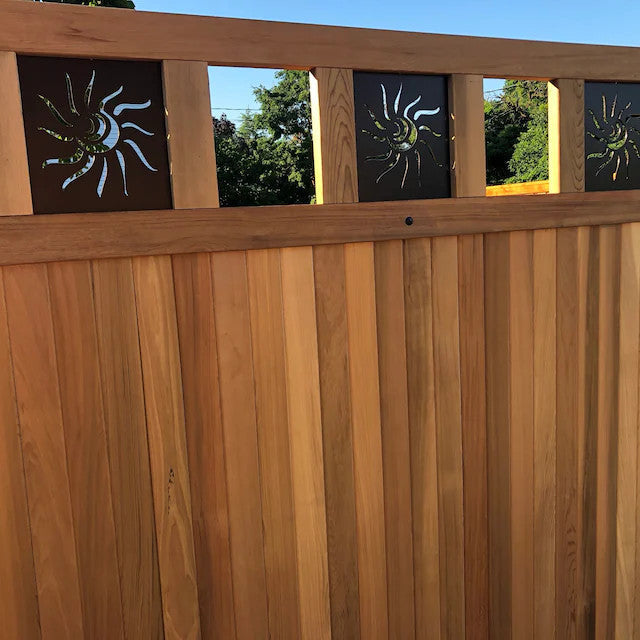Sun Steel Window Insert for Wood Gate