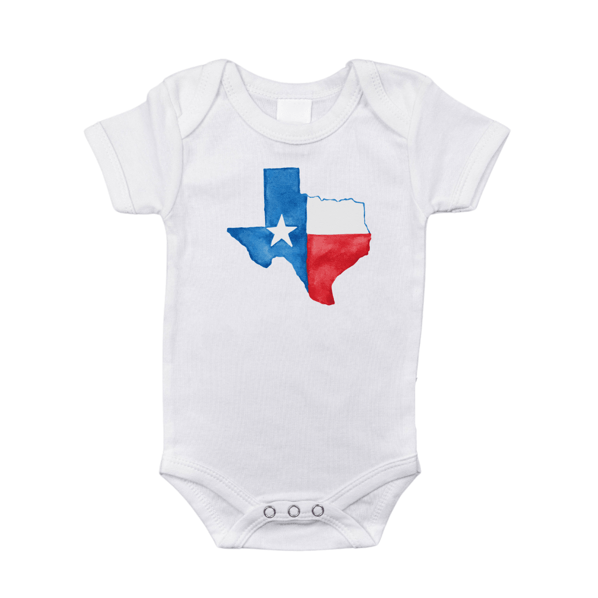 Texas Watercolor Baby Onesie