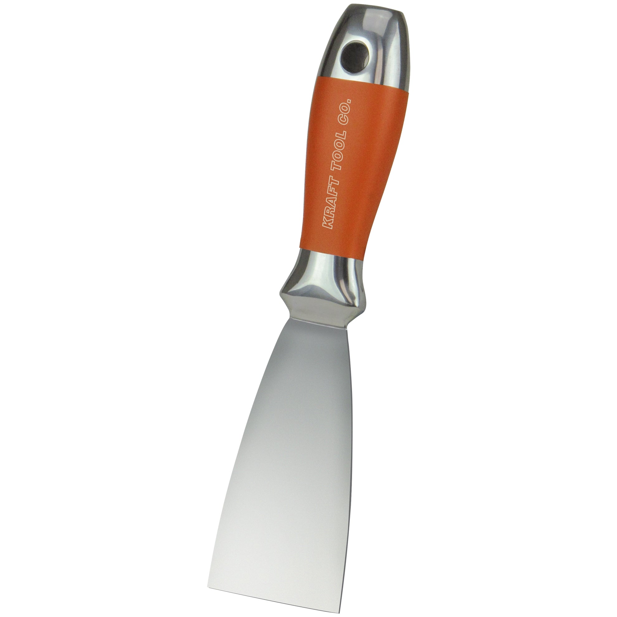 Kraft DW727PF 1-1-2" Elite Series All Stainless Steel Putty Knife with Sure Grip Handle