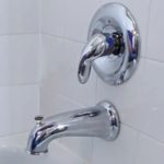 Danco 10315 6 in. Decorative Tub Spout with Pull Up Diverter in Chrome