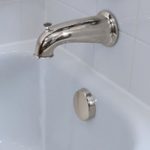 Danco 10316 6 in. Decorative Tub Spout with Pull Up Diverter in Brushed Nickel