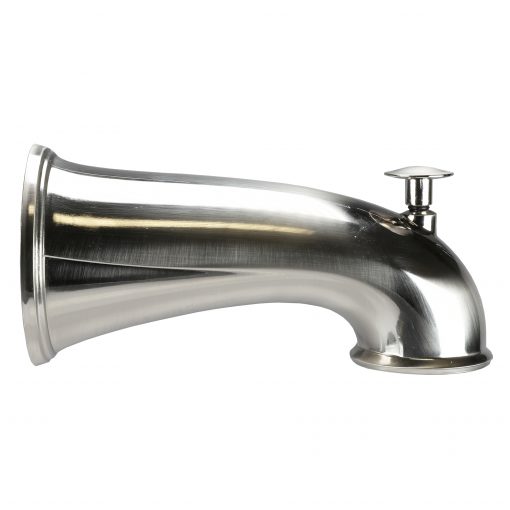 Danco 10316 6 in. Decorative Tub Spout with Pull Up Diverter in Brushed Nickel