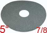 5" Diam 7-8" Hole 60 Grit Disc Sandpaper - 50 Per Box