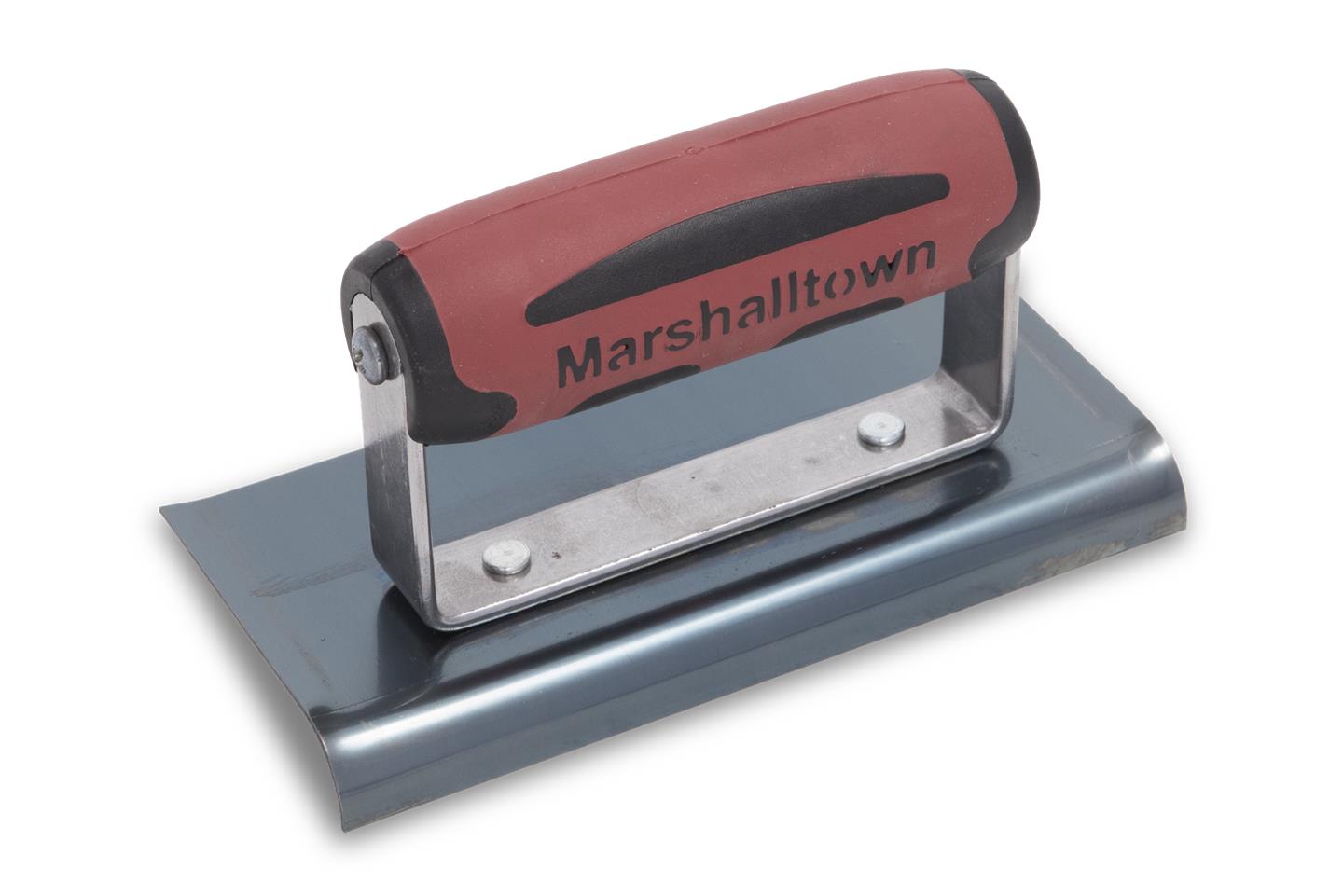 Marshalltown 14176 6 X 3 Blue Steel Edger-Curved Ends1-2R, 5-8L-DuraSoft Handle