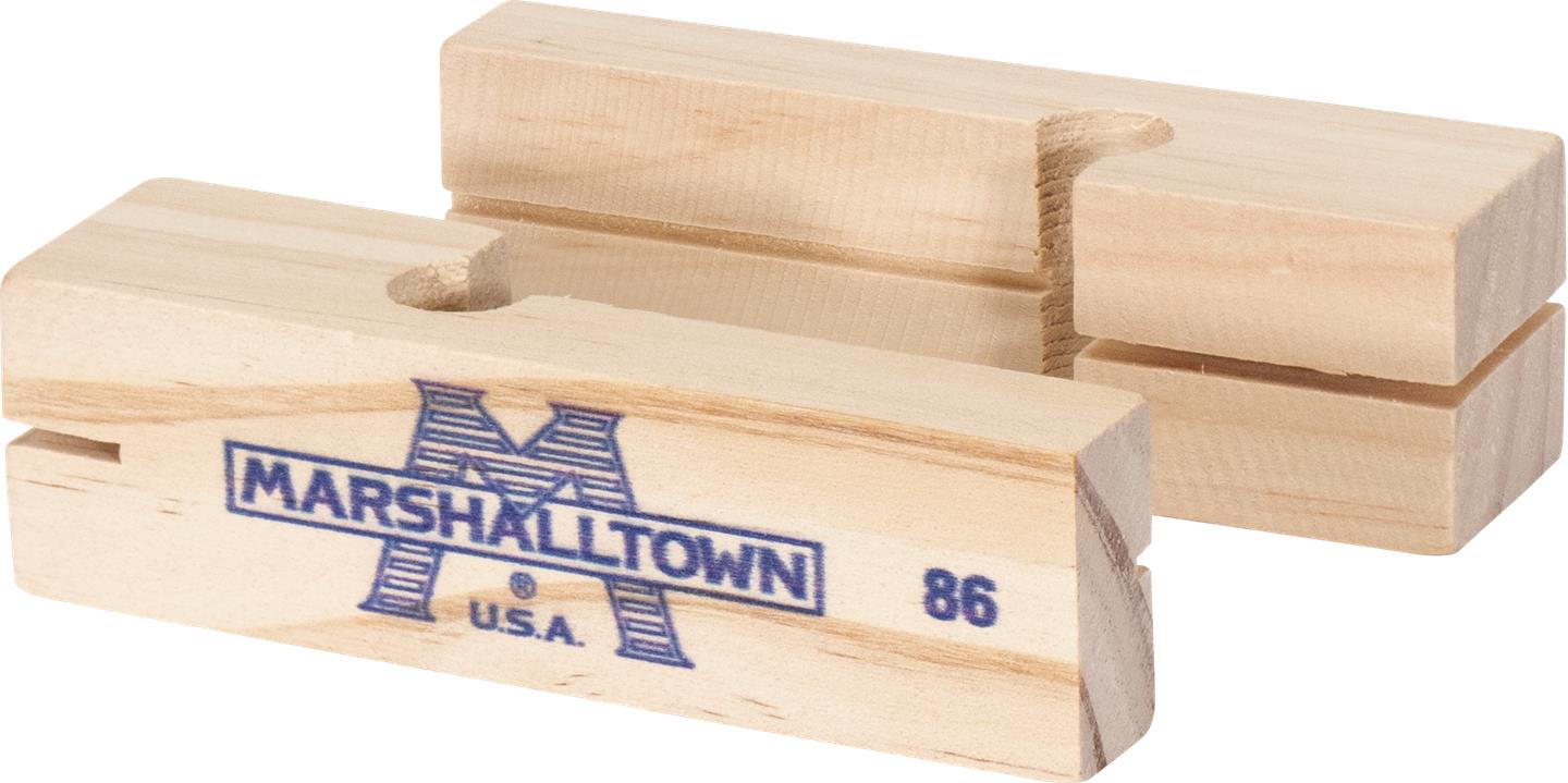 Marshalltown 16506 3 3-4" Masonry Wood Line Blocks (Pair)