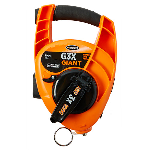 Keson G3X Giant Chalk Line With High Speed Rewind 100' Of String