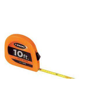 Keson PG10 Short Tape Measure with Lacquer Coated Steel Blade, 10-Feet x 1/4-Inch