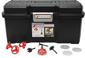 RTC Products SD18KIT Spin Doctor 1-8" Pro Tile Kit (200 Caps, 500 1-8" Threaded Posts, 100 Clear View Shields included in tool box)