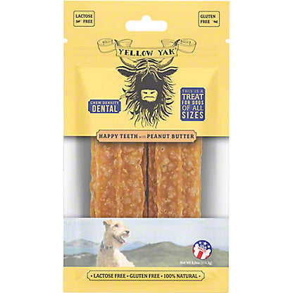 Yellow Yak - HP Teth - Masticables de mantequilla de cacahuete (paquete de 5, 113 g cada uno)