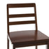 Taburete de bar con respaldo en escalera de madera maciza Erekson, juego de 2